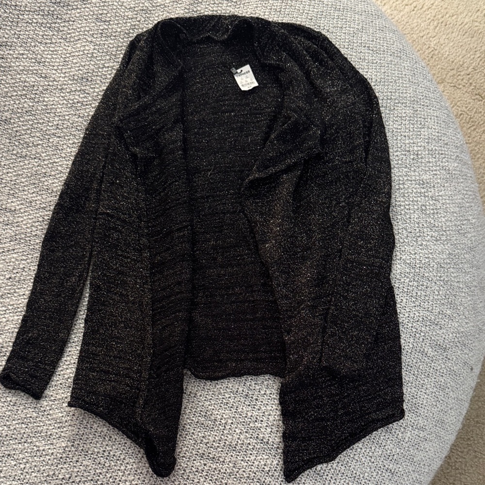 Express Open-Front Metallic Cardigan — Women’s Small